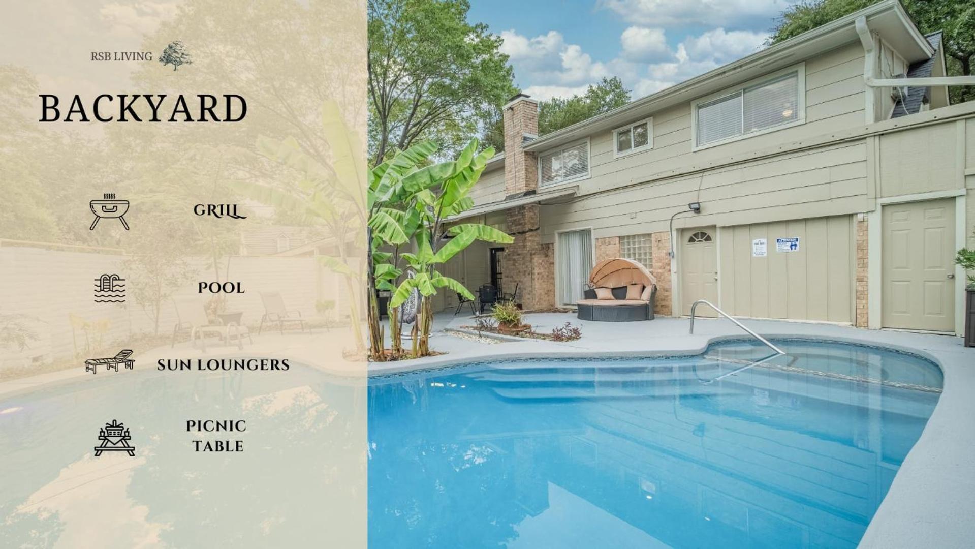 Stunning 5Br 2Ba Holiday Home With Private Pool And Cinema Dallas Extérieur photo